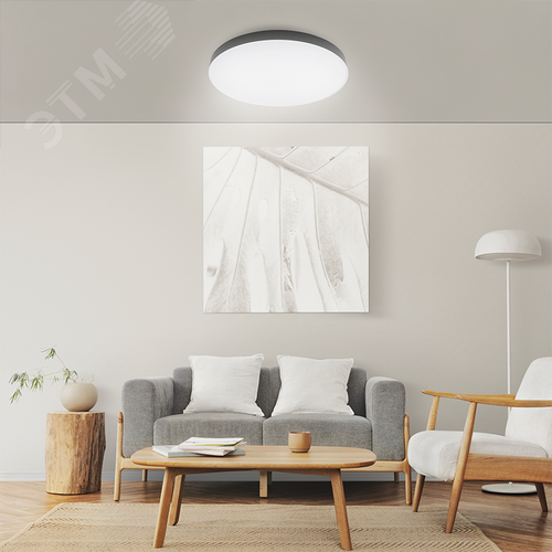 Светильник светодиодный ДБО-80w 4000К 5600Лм IP20 ''LUNA'' BLACK - фото 10