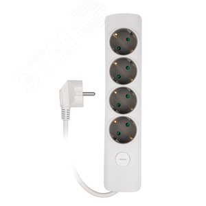 Изображение товара Удлинитель ET-04-300W 4X3,0 заземление, выключатель (шт)