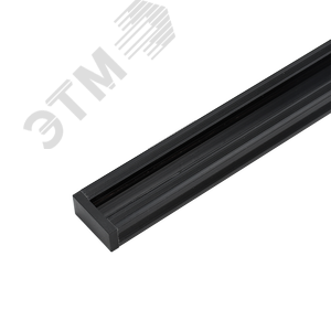 Шинопровод черный (пластик) 1м PTR P 1M-BL с токоподводом и заглушкой 5051997 JazzWay - 5