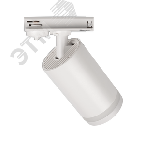 Светильник светодиодный трековый на шинопровод ДПО GX10 PTR 38 GU10 WH 230 В IP20 без лампы белый корпус - фото 3