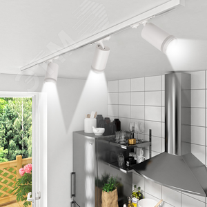 Светильник светодиодный трековый на шинопровод ДПО GX10 PTR 38 GU10 WH 230 В IP20 без лампы белый корпус - фото 8