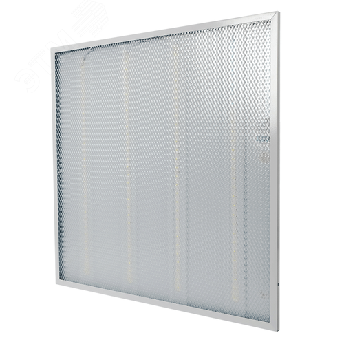 Светильник светодиодный ДВО-36w 588х588х19 4000K 3600Лм призма Грильято IP40 - фото 2