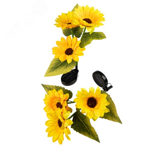 Изображение товара Светильник светодиодный на солнечной батарее SLR-S13-S2 Комплект 2-х светильников Подсолнухи 36 LED ФАZА (шт)