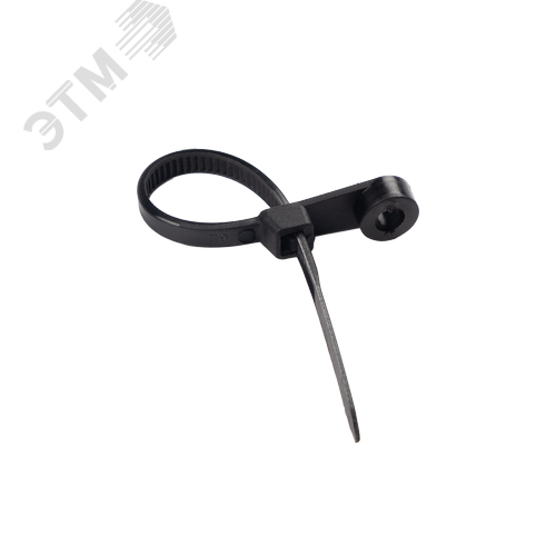 Стяжка кабельная (Хомут) под винт 3,6x100-100BL PA6.6 черная (100 шт/уп) Jazzway - фото 5