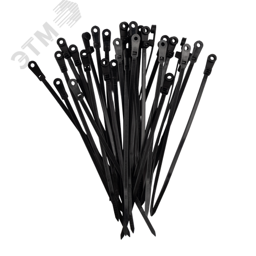 Кабельные стяжки (хомуты) под винт PCT-S 4,3x200-100BL PA6.6 Jazzway (100 шт/уп) - фото 2