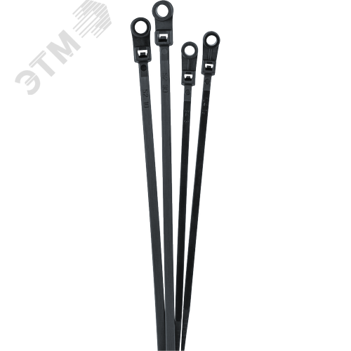 Кабельные стяжки (хомуты) под винт PCT-S 4,3x200-100BL PA6.6 Jazzway (100 шт/уп) - фото 1