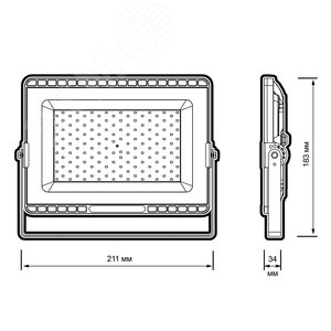 Прожектор светодиодный ДО-50 Вт 4500 Лм 6500К LOW TEMP 120 градусов IP65 - фото 6