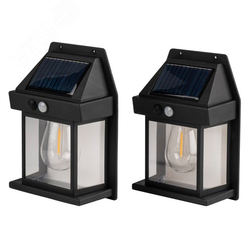 Изображение товара Светильник светодиодный на на солнечной батарее, с датчиком движения SLR-W04-S2 Комплект 2-х светильников SLR-W04 ФАZA (шт)
