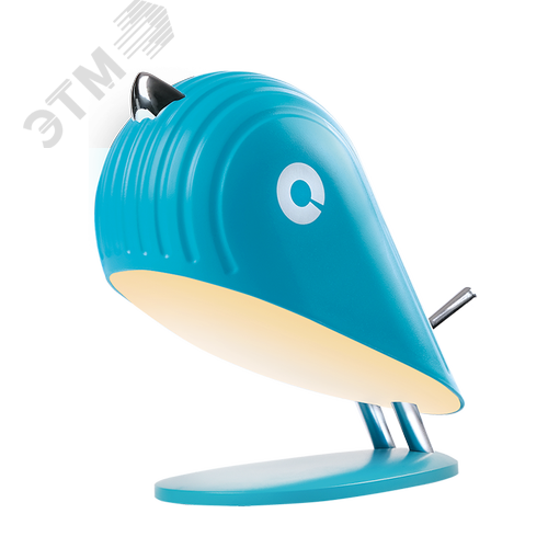 Светильник настольный аккумуляторный светодиодный ПТАШКА синий - фото 3