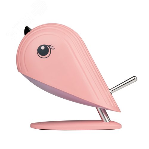 Светильник настольный аккумуляторный светодиодный ПТАШКА розовый - фото 2
