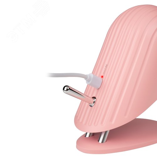 Светильник настольный аккумуляторный светодиодный ПТАШКА розовый - фото 5