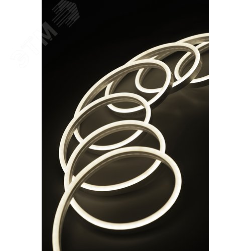 Лента светодиодная НЕОН 24V PFN-02 2835/120 4000K белый12X6mm IP65 /5m/ - фото 2