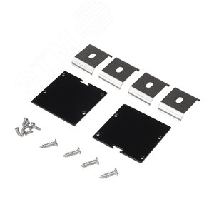 Профиль для светодиодной ленты PAL 5050-BLACK (комплект) накладной 2 м анод.с подвесом - фото 2