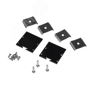 Профиль для светодиодной ленты PAL 5035-BLACK (комплект) накладной 2 м анод.с подвесом - фото 3