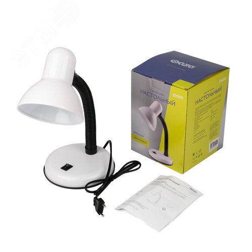 Светильник светодиодный настольный TBL-05 Е27 на подставке белый ФАZА - фото 4