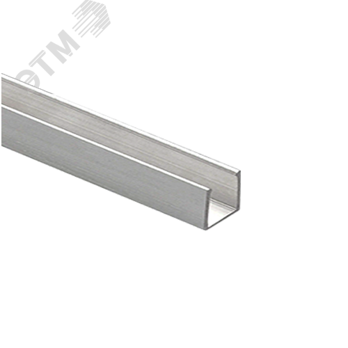 Профиль PAL 0612 накладной (1м) анодированный для светодиодной ленты - фото 1