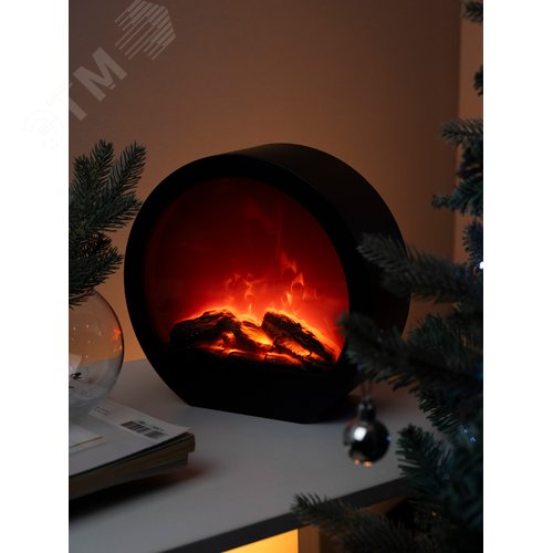Светильник светодиодный Камин круглый FL-D25USB ФАZА - фото 4