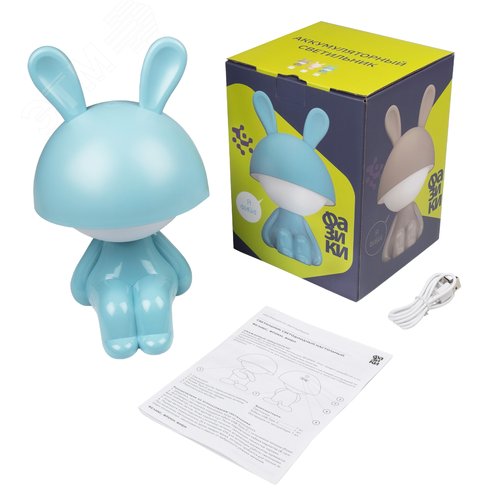 Светильник-ночник светодиодный ФАЗИКИ-3 ФИБИ голубой ФАZА - фото 6