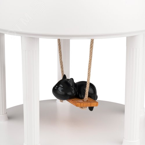 Светильник настольный светодиодный КОТИК белый диммер - фото 4