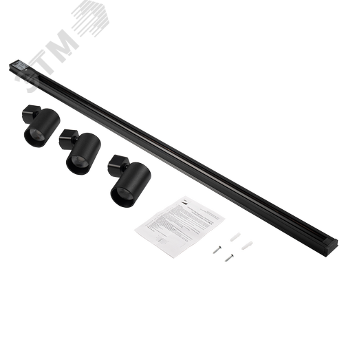 Набор светильников трековых ДПО-3х12Вт, 2880 (3х960) Лм черный IP40 JazzWay - фото 9