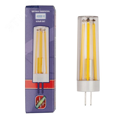 Лампа светодиодная филаментная LED G4 PRO 8w 4000K белый 700Lm 230V - фото 2
