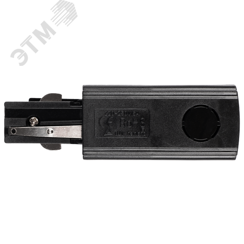 Коннектор черный левый сетевой для 3Ф шинопровода 3P PTR EC-BL Left - фото 2