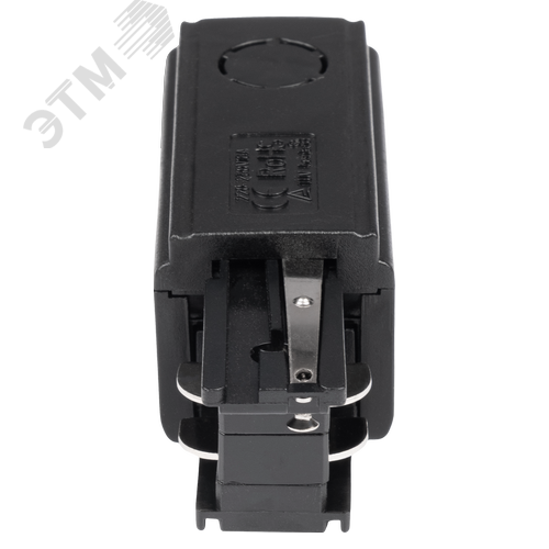 Коннектор черный левый сетевой для 3Ф шинопровода 3P PTR EC-BL Left - фото 3
