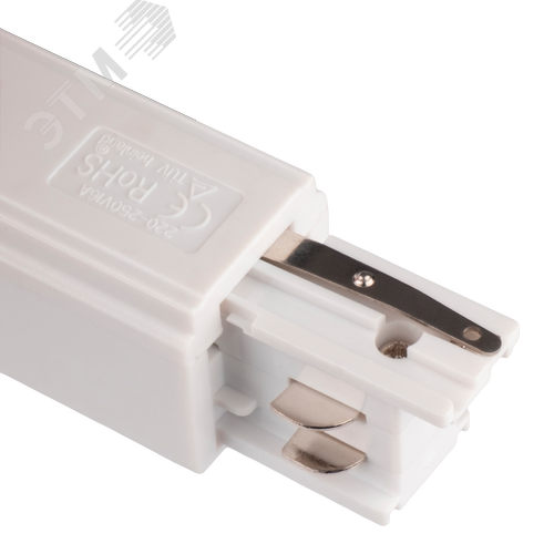 Коннектор белый левый сетевой для 3Ф шинопровода 3P PTR EC-WH Left - фото 5