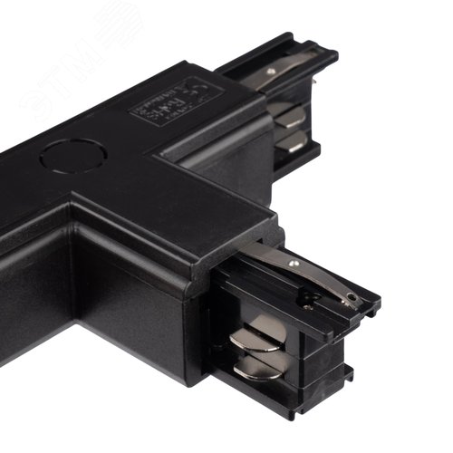 Коннектор черный левый внутр. T-образн. для 3Ф шинопровода 3P PTR CT-BL L/INT - фото 5