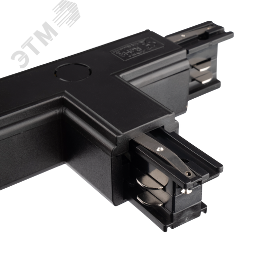 Коннектор черный правый внешн. T-образн. для 3Ф шинопровода 3P PTR CT-BL R/OUT - фото 5