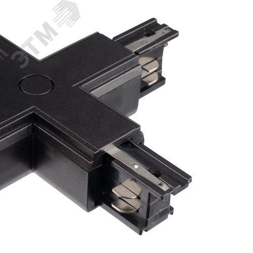 Коннектор черный X-образн. для 3Ф шинопровода 3P PTR CX-BL - фото 3