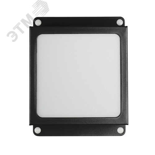 Светильник светодиодный ДВО 089/G OPAL 9W 4000K черный IP40 780Лм Грильято 100х100 мм Домино - фото 1
