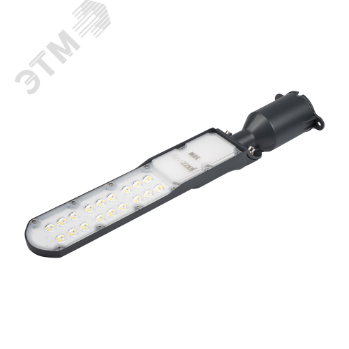 Светильник светодиодный консольный ДКУ09-50Вт 5000К 5000 Лм IP65 серый JazzWay - фото 10