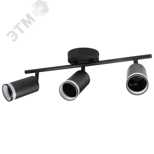 Светильник декоративный ДПО 0103 3xGU10 черный 230V IP20 JazzWay - фото 3