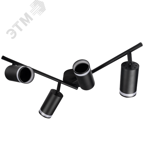 Светильник декоративный ДПО 0204 4xGU10 черный 230V IP20 JazzWay - фото 4