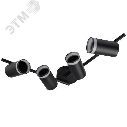 Светильник декоративный ДПО 0204 4xGU10 черный 230V IP20 JazzWay - фото 5