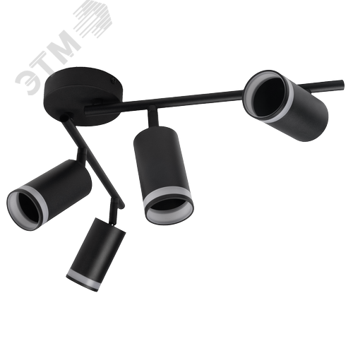 Светильник декоративный ДПО 0204 4xGU10 черный 230V IP20 JazzWay - фото 6