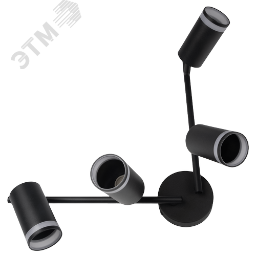 Светильник декоративный ДПО 0204 4xGU10 черный 230V IP20 JazzWay - фото 7