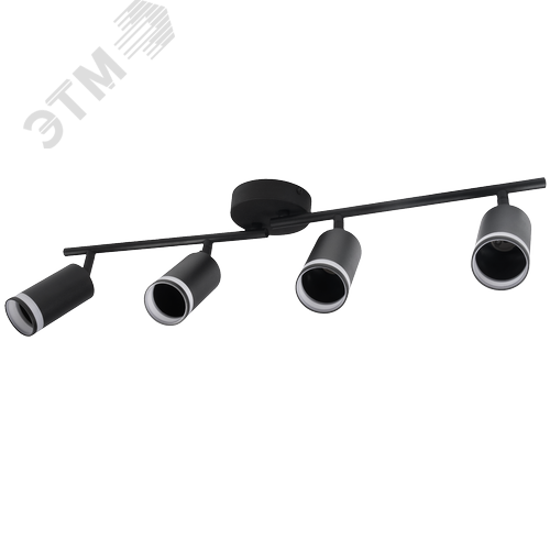 Светильник декоративный ДПО 0204 4xGU10 черный 230V IP20 JazzWay - фото 3