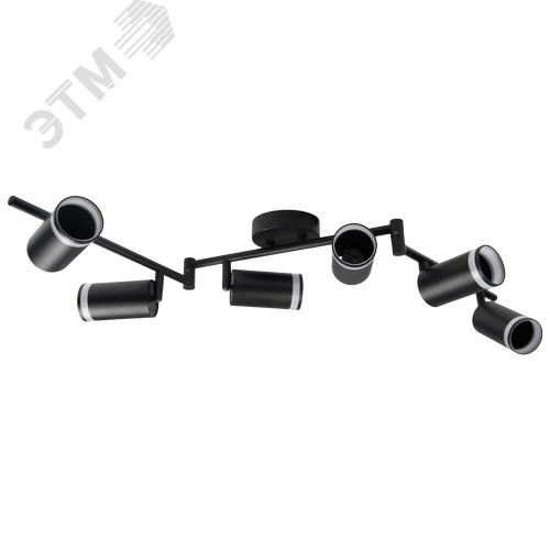 Светильник декоративный ДПО 0306 6xGU10 черный 230V IP20 JazzWay - фото 4