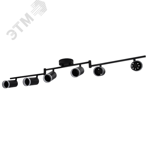 Светильник декоративный ДПО 0306 6xGU10 черный 230V IP20 JazzWay - фото 3