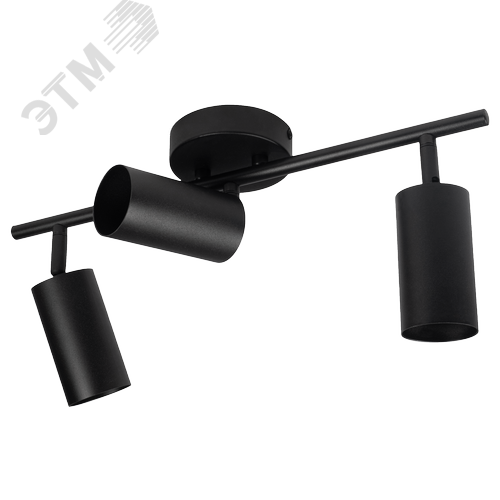 Светильник декоративный ДПО 0403 3xGU10 черный 230V IP20 JazzWay - фото 1