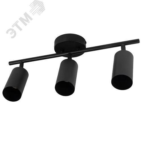 Светильник декоративный ДПО 0403 3xGU10 черный 230V IP20 JazzWay - фото 2
