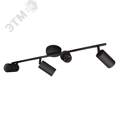 Светильник декоративный ДПО 0404 4xGU10 черный 230V IP20 JazzWay - фото 1