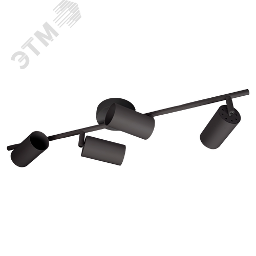 Светильник декоративный ДПО 0404 4xGU10 черный 230V IP20 JazzWay - фото 5