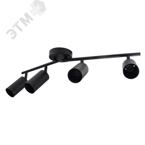 Светильник декоративный ДПО 0504 4xGU10 черный 230V IP20 JazzWay - фото 1