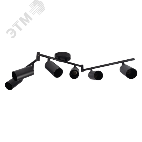 Светильник декоративный ДПО 0606 6xGU10 черный 230V IP20 JazzWay - фото 1