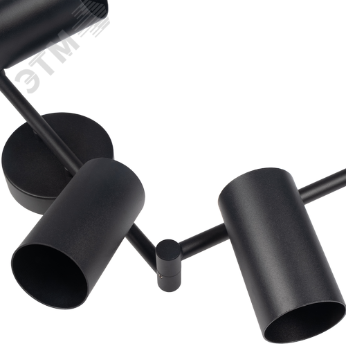 Светильник декоративный ДПО 0606 6xGU10 черный 230V IP20 JazzWay - фото 8