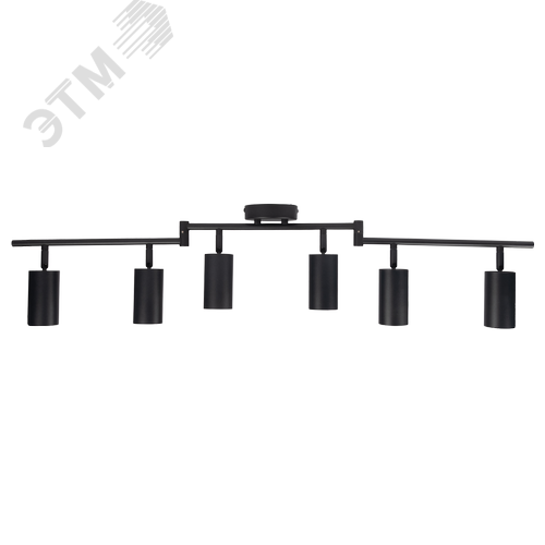 Светильник декоративный ДПО 0606 6xGU10 черный 230V IP20 JazzWay - фото 2