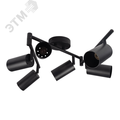 Светильник декоративный ДПО 0606 6xGU10 черный 230V IP20 JazzWay - фото 6